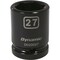 Dynamic 3/4" Drive Standard Socket, Black Phosphate, Tools 3/4" Drive 6 Point Metric, 27mm Standard Length D020027 - alternate 4